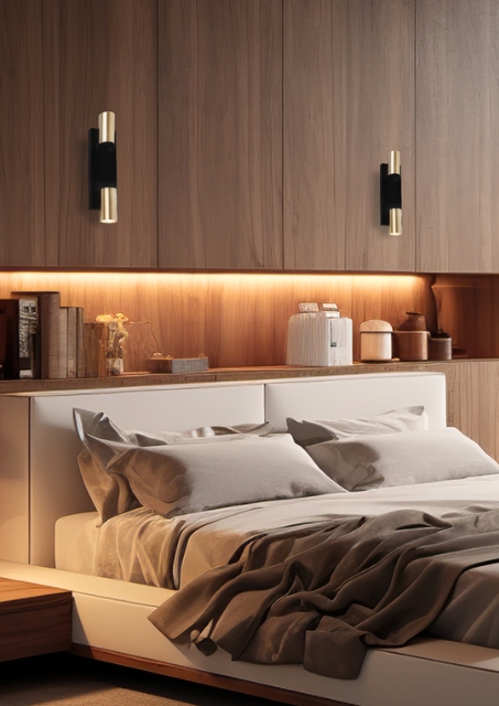 Czarno-złoty kinkiet loft - Y981-Verino