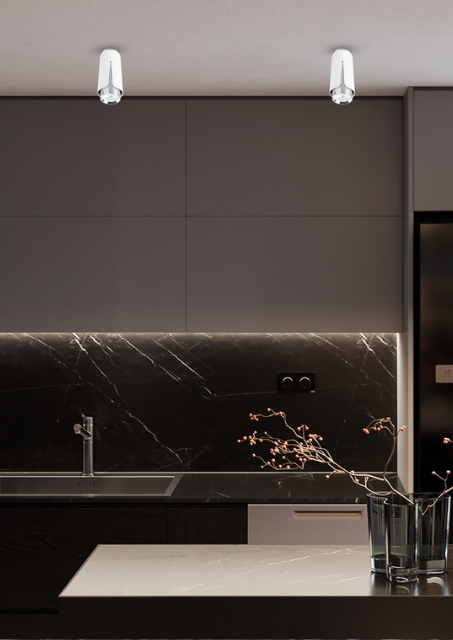 Nowoczesny biały spot - K414-Alin