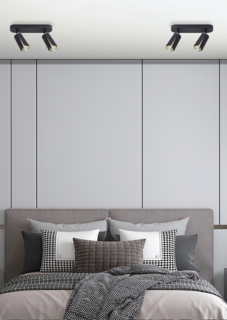 Nowoczesny czarny plafon - K416-Alin