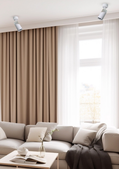 Biała lampa sufitowa loft - K420-Conway