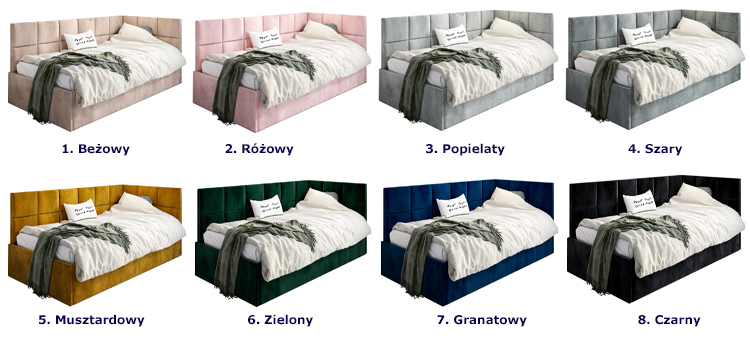 kolory tapczanu Hixo