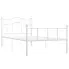 Białe pojedyncze łóżko metalowe 90x200 cm - Fiosa