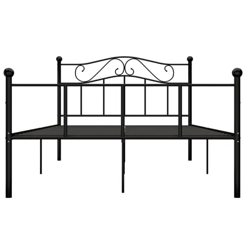 Metalowe czarne łózko Okla