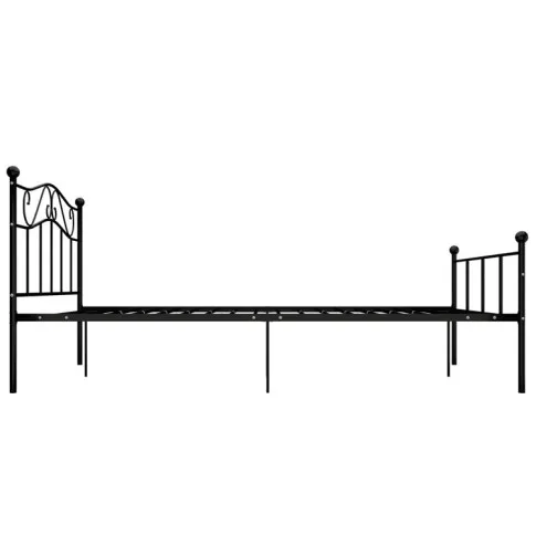 Czarne łóżko Okla