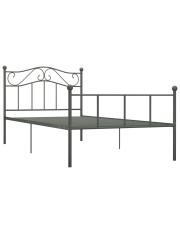 Szare metalowe łóżko 160x200 cm - Okla w sklepie Edinos.pl