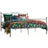 Szare metalowe łóżko w stylu loftowym 180x200 cm - Fiosa