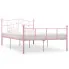 Różowe łóżko dwuosobowe Okla