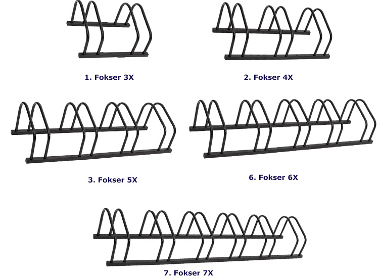 Rozmiary stojaka na rowery Fokser