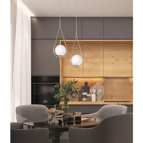 Fotografia Mosiężna podwójna lampa wisząca glamour - S053-Maestor z kategorii Kuchnia i Jadalnia