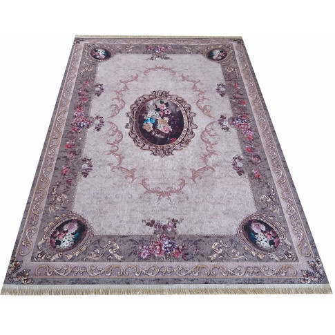 Prostokątny brązowy dywan w klasycznym stylu - Bedos 4X