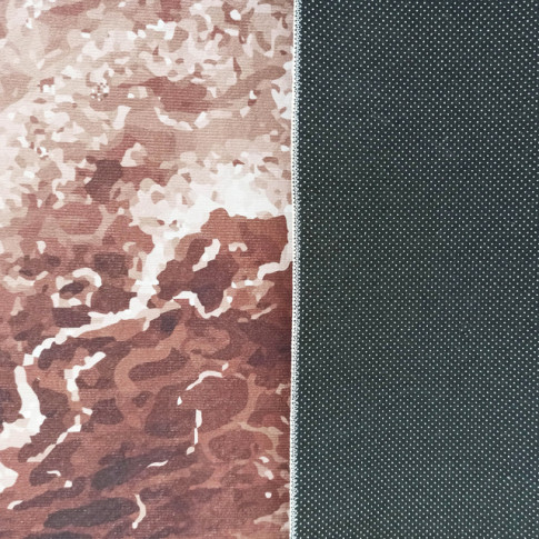 Wzorzysty brązowy dywan z krótkim włosiem Sellu 6X