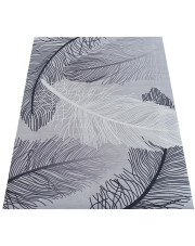 Prostokątny dywan z motywem liści - Fola 3X w sklepie Edinos.pl