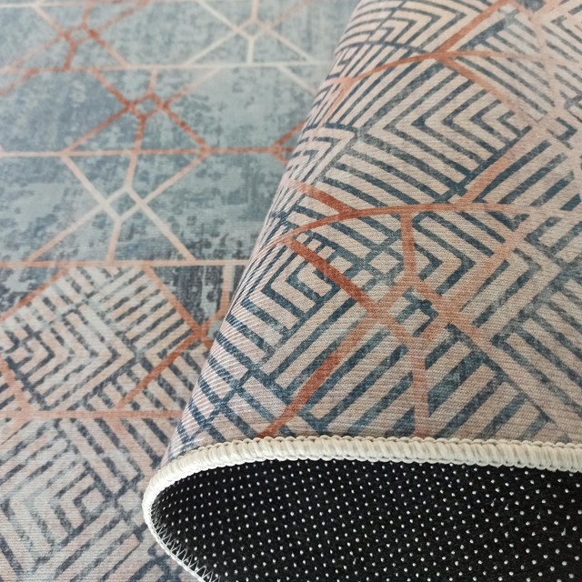 Nowoczesny dywan w geometryczny wzór Viana 3X