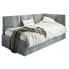 Szare łóżko tapicerowane z pojemnikiem Sorento - 3 rozmiary