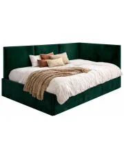 Zielony tapczan tapicerowany Huzox - 4 rozmiary w sklepie Edinos.pl