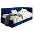 Granatowe łóżko z pojemnikiem Somma - 3 rozmiary