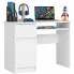 Białe biurko dla dzieci z szufladą - Torres 3X