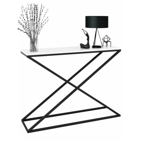 Zdjęcie produktu Industrialna konsola czarny + biały połysk - Logan 4X.