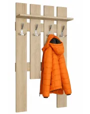 Klasyczny wieszak do przedpokoju dąb sonoma - Protis 4X w sklepie Edinos.pl