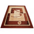 Wzorzysty brązowy dywan w klasycznym stylu - Fendy 10X