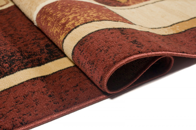 Brązowy dywan w retro stylu  wzór Fendy 11X 