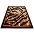 Czarny nowoczesny dywan z motywem zebry - Weryl 4X