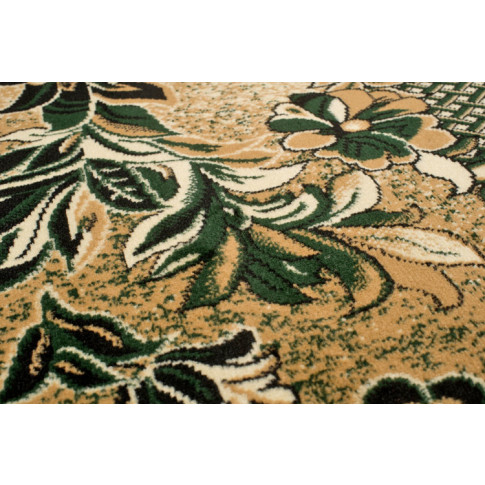 wzorzysty zielony dywan retro doly 5X