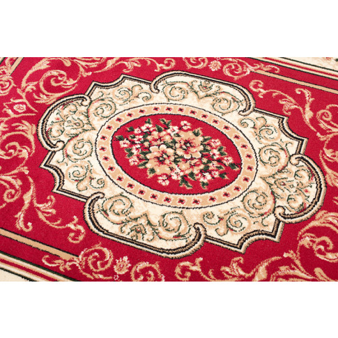 Czerwony klasyczny dywan w kwiaty Ritual 3X