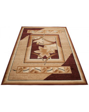 Brązowy klasyczny dywan w geometryczny wzór - Fendy 3X w sklepie Edinos.pl