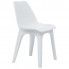 Fotografia Zestaw mebli ogrodowych Lares 2X - biały z kategorii Stoły, krzesła, ławki