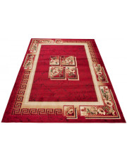 Prostokątny czerwony dywan w stylu klasycznym - Fendy 6X w sklepie Edinos.pl
