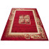 Prostokątny czerwony dywan w stylu klasycznym - Fendy 6X