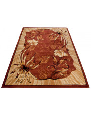 Prostokątny brązowy dywan w rustykalnym stylu - Koma 3X w sklepie Edinos.pl