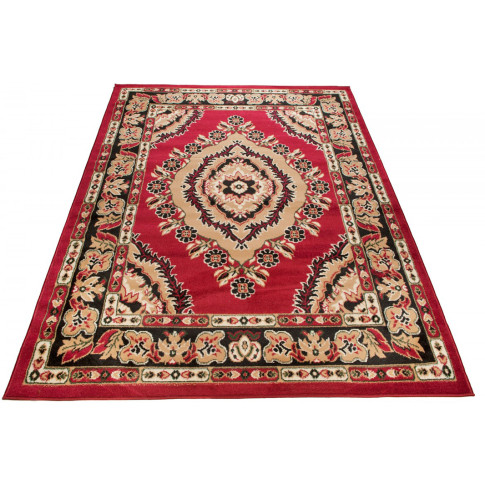 prostokatny czerwony dywan w klasyczny wzór ritual 14X