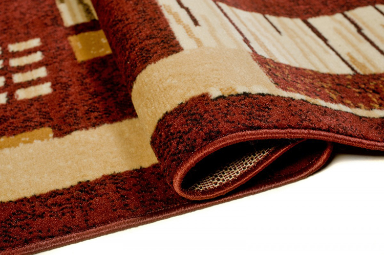 Brązowy dywan w klasyczny wzór Fendy 7X 