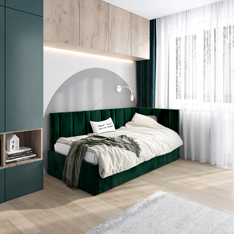 łóżko młodzieżowe typu L Meraje