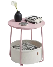 Różowy mały stolik kawowy - Drawera w sklepie Edinos.pl