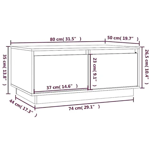 Lioren wymiary stolika kawowego