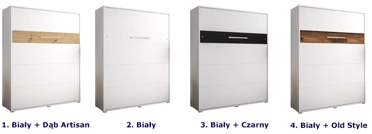 Kolory pionowego półkotapczanu Fabrio 6X