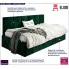 Tapicerowane zielone łóżko sofa Lenny 4X