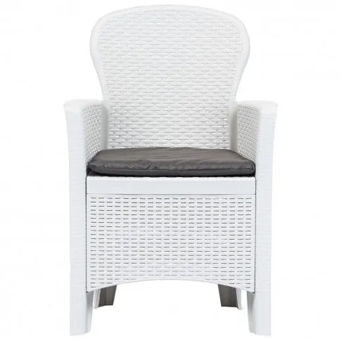 Zdjęcie zestaw mebli ogrodowych Deveni 2X biały | Edinos.pl