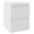 Biała minimalistyczna szafka nocna - Lekma