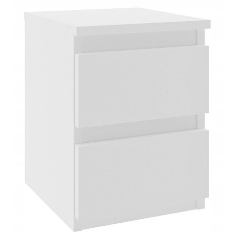 Biała szafka nocna minimalistyczna Lekma