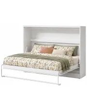 Biały poziomy półkotapczan - Ratisso 3X 120x200 w sklepie Edinos.pl