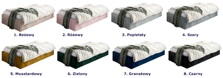 kolory łóżka Mariel 6X