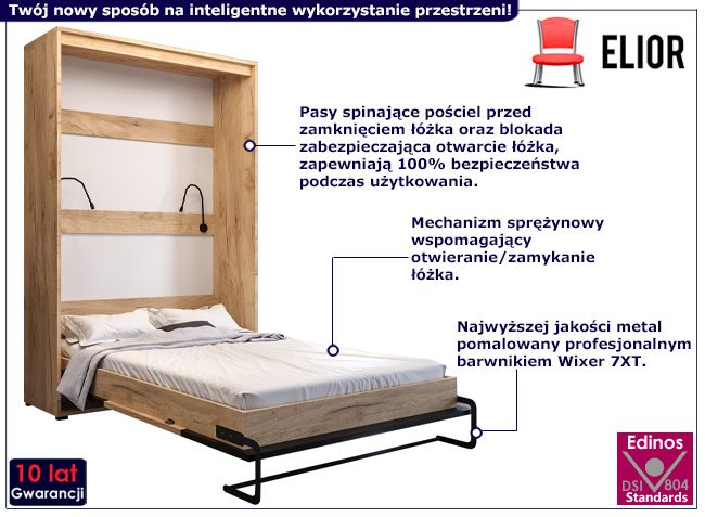Pionowy półkotapczan z LED Mistic 5X
