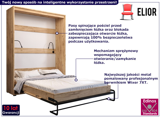 Pionowy półkotapczan z LED Lunara 6X