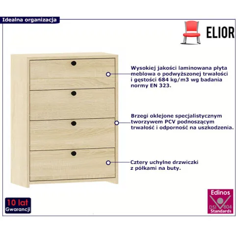 Wysoka szafka na buty sonoma Lambda