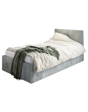 Popielate łóżko z pojemnikiem Sorento 3X - 3 rozmiary w sklepie Edinos.pl