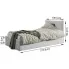 Wymiary tapczanu jednoosobowego Sorento 3X 90x200